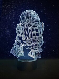 Нічник 3D світильник «R2D2» 3D Creative