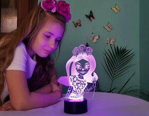 Змінна пластина для 3D світильників "Монстер Хай 2" 3DTOYSLAMP