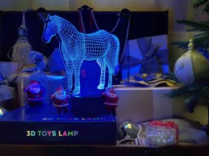 3D світильник нічник "Єдиноріг" 3DTOYSLAMP