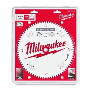 Диск пиляльний за алюмінієм PFTE MILWAUKEE, Ø254х30х3,0мм, 80 зуб.