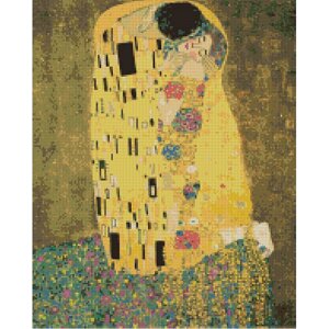 Алмазна мозаїка "Поцілунок" Густав Клімт "Brushme DBS1097 40х50 см