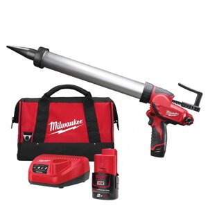 Клейовий пістолет акумуляторний MILWAUKEE M12 PCG/400A-201B ( Li-Ion2Ач ) 4933441665