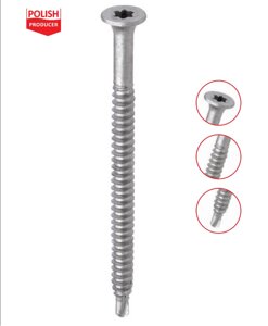 Саморіз 4,8x240мм для кріплення покрівельної ізоляції до металу з головкою під TX-20 свердління до 2,5мм Ruspert Wkret-met