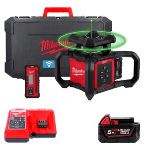 Рівень лазерний ротаційний акумуляторний MILWAUKEE M18 RLOHVG300-501C 300м