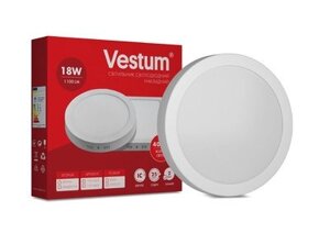 Світильник LED накладний круглий Vestum 18W 4000K 220V