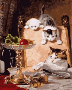 Картина за номерами "Любителі сиру Генрієтта Роннер-Кніп" Ідейка KHO4329 40x50 см