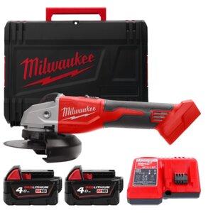Шліфмашина кутова - болгарка акумуляторна безщіткова MILWAUKEE Ø125мм M18 BLSAG125X-402X