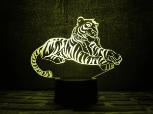 Змінна пластина для 3D каганця "Тигр" 3DTOYSLAMP