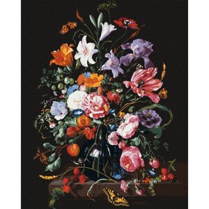 Картина за номерами "Ваза з квітами і ягодами" Jan Davidsz. de Heem Ідейка KHO3208 40х50 см