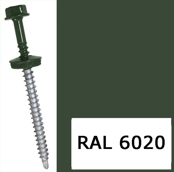 Самонарізи покрівельні по металу ETANCO (GUNNEBO) 4.8х19 RAL 6020 упк 250 шт - огляд