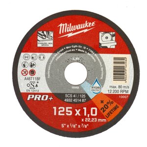 Відрізний диск SCS 41 / 125х1 PRO+ MILWAUKEE