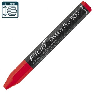 Промисловий маркер на восковій-крейдовій основі Pica Classic PRO 590/40, червоний