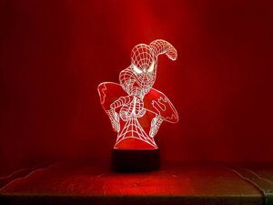 Ночник 3D светильник «Человек паук» 3D Creative