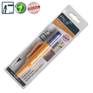 Маркер фірмовий з довгим носиком Pica-Ink Deep Hole Marker, 150/41 синій