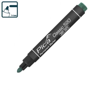Перманентний маркер Pica Classic 520/36 Permanent Marker bullet tip, зелений