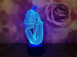 Змінна пластина для 3D світильників "Медитація 2" 3DTOYSLAMP