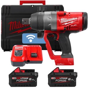 Гайковерт акумуляторний безщітковий MILWAUKEE 1'' (2400Нм) M18 ONEFHIWF1-802X, (ЗУ+2ак) FORGE