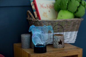 Змінна пластина для 3D світильників "Бульдог" 3DTOYSLAMP