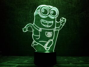 Змінна пластина для 3D світильників "Міньйон" 3DTOYSLAMP