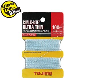 Запасний шнур розмічальний 0.5мм*30м TAJIMA Ultra Thin PLITOS