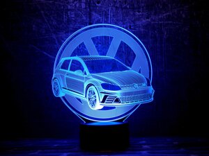 Змінна пластина для 3D світильників "Автомобіль 18" 3DTOYSLAMP