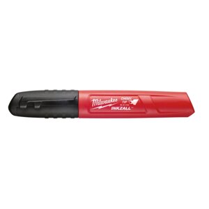 Маркер для будмайданчика INKZALL MILWAUKEE, скошений чорний