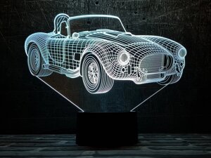 Змінна пластина для 3D світильників "Автомобіль 31" 3DTOYSLAMP