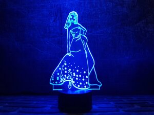 Змінна пластина для 3D світильників "Попелюшка" 3DTOYSLAMP