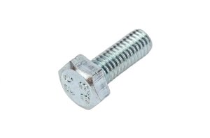 Болт з шестигранною головкою DIN 933 М6х16 Metalvis к. м. 8.8 повна різьба цинк білий 500 шт./пачка