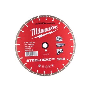 Алмазний диск STEELHEAD 350 для сталі і нержавіючої сталі MILWAUKEE