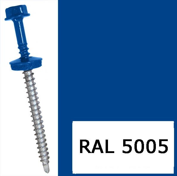 Самонарізи покрівельні по металу ETANCO (GUNNEBO) 4.8х19 RAL 5005 упк 250 шт - характеристики