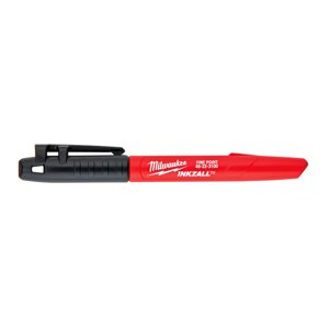 Маркер для будмайданчика INKZALL MILWAUKEE, тонкий чорний