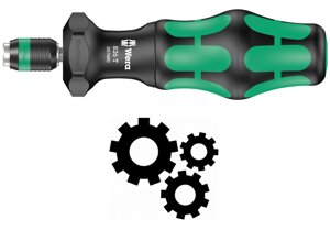 Ручка-тримач WERA 826 T Kraftform Turbo з швидкозатискним патроном Rapidaptor, 1/4"*146мм, 05057480001