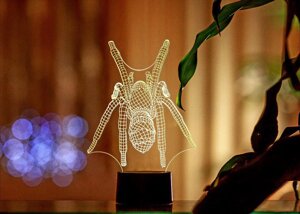 Змінна пластина для 3D світильників "Павук" 3DTOYSLAMP