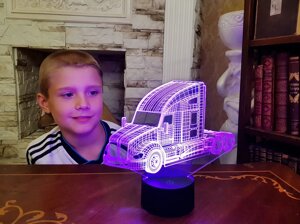 Змінна пластина для 3D світильників "Автомобіль 17" 3DTOYSLAMP
