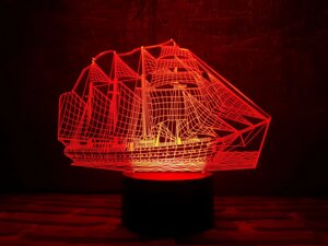 Змінна пластина для 3D каганця "Корабель" 3DTOYSLAMP