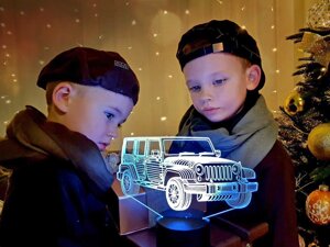 Змінна пластина для 3D світильників "Автомобіль 22" 3DTOYSLAMP