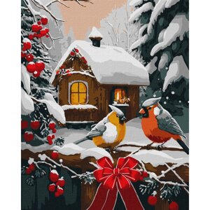 Картина за номерами "Снігова казка" art_selena_ua Ідейка KHO6534 40х50 см