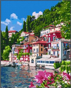 Зображення на цифрах "Magic Lake Como" ідеальний KHO3621 40x50 см