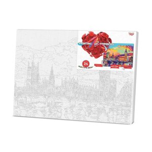 Зображення на цифрах "Барвистий Лондон" Данко іграшки KPNE-01-08 40x50 см