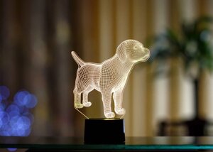 Змінна пластина для 3D світильників "Лабрадор" 3DTOYSLAMP