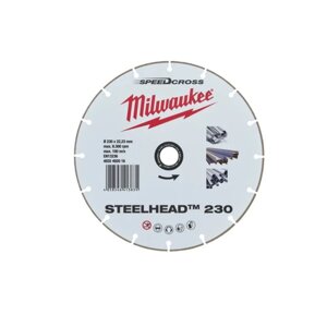 Алмазний диск STEELHEAD 230 для сталі і нержавіючої сталі MILWAUKEE