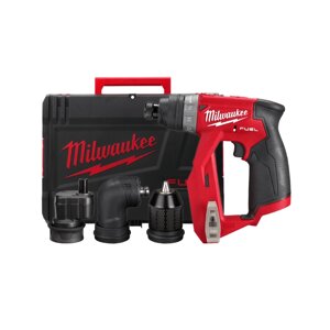 Дриль-шуруповерт акумуляторний безщітковий MILWAUKEE M12 FDDXKIT-0X, 34Нм (каркас+4 насадки)