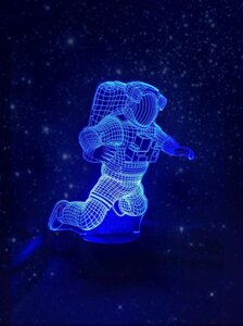 Змінна пластина для 3D світильників "Космонавт 2" 3DTOYSLAMP