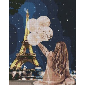 Алмазна мозаїка "Незабутній вечір в Парижі" AMO7048 Ідейка 40х50 см