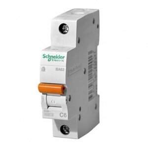 Автоматичний вимикач ВА63 1P 6A C Домовий Schneider Electric