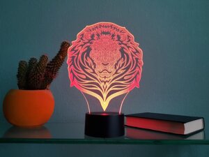 Змінна пластина для 3D світильників "Лев" 3DTOYSLAMP