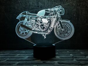 Змінна пластина для 3D світильників "Мотоцикл 7" 3DTOYSLAMP