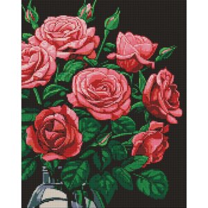 Алмазна мозаїка "Розкішні троянди" AMO7999 з АВ стразами 40х50 см
