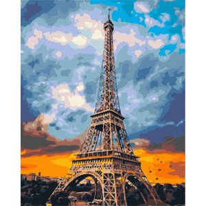 Картина за номерами "Залізна дама Парижа" BS51680 Brushme 40х50 см